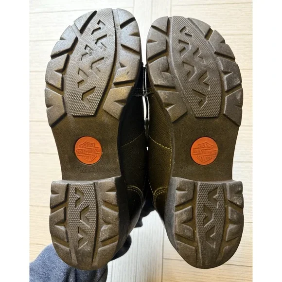 Harley Davidson Women Tyler Lace Up Chukka Ankle Boot 84280 Black Leather 8.5 - Picture 8 of 13